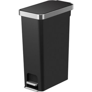 EKO Hana Slim Pedaalemmer - 40 L - Zwart - Luchtdicht - Prullenbak - Soft-close