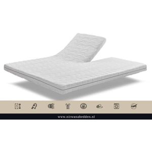 Nirwana Bedden Topdekmatras Traagschuim Platinum Gold Gel Tweepersoons Split