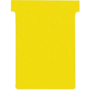 Nobo T-planbordkaarten index 3, ft 120 x 92 mm, geel