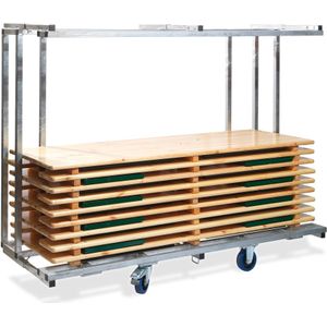 Bierset Trolley Professional, voor 10 complete biersets, 231,5x59-89x180,5cm (LxBxH), T90810