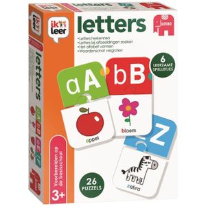 Jumbo Ik Leer Letters - Educatief Spel voor 3+ jaar - Speel alleen of samen - Met 6 spelletjes om letters te leren