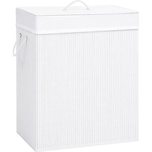 Wasmand 100 L bamboe wit