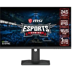 MSI - Optix G253PFDE - Monitor - Zwart - 24.5 inch - Full HD 1920 x 1080 - 1 ms