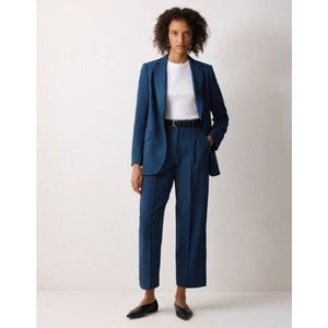 Knox Crosshatch Blazer - Blauw - Viscose Polyester Elastaan