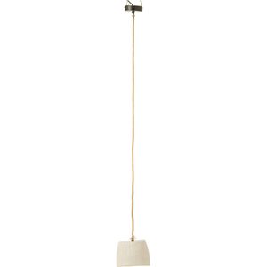 J-Line hanglamp Cup - papier mache - wit - small