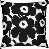 Marimekko - Pieni Unikko - Kussensloop - Zwart Wit - 50 x 50cm