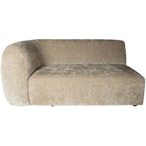 PTMD Lujo sofa cream 6051 fiore fabric 2 seater arm L