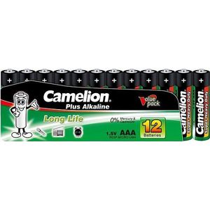 Camelion AAA batterijen zink-carbon, 12 stuks (werkplaatsverpakking)