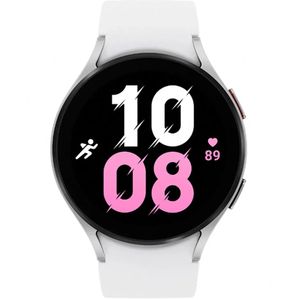 Samsung Galaxy Watch 5 - 44mm Zilver (Witte Siliconenband)