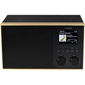 Geneva - DeCon S - Internet Radio - DAB+ - Bluetooth - Messing/Zwart
