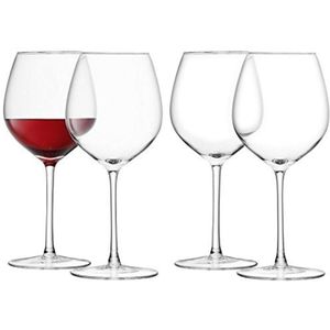L.S.A. - Wine Wijnglas 400 ml Set van 4 Stuks - Transparant / Glas