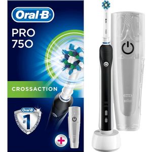 Oral-B PRO 750 - Elektrische Tandenborstel - Tot 100% meer tandplakverwijdering - Zwart