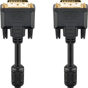 DVI-D Full HD-kabel Dual Link, vergulde DVI-D-connector Dual-Link (24 + 1 pin)> DVI-D-connector Dual
