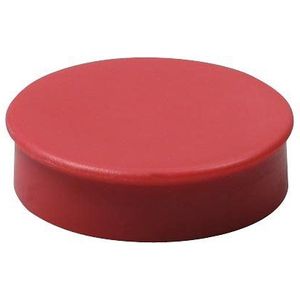 Nobo magneten diameter van 20 mm, rood, blister van 8 stuks