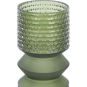 Beliani VRADETO - Decoratieve Vaas - Groen - Glas