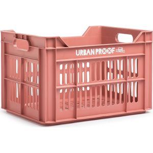 Gerecyclede fietskrat Urban Proof 30 liter - warm roze