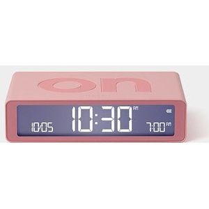 Lexon - Flip - Classic - Omkeerbare LCD wekker - Licht roze