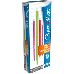 Paper Mate vulpotlood Non-Stop, doos van 12 stuks in geassorteerde kleuren