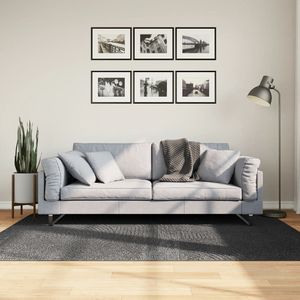 vidaXL-Vloerkleed-IZA-laagpolig-Scandinavisch-140x200-cm-antraciet