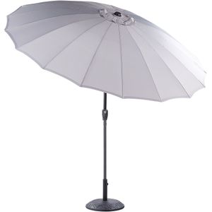 Beliani BAIA - Parasol - Grijs - 270 cm - Polyester