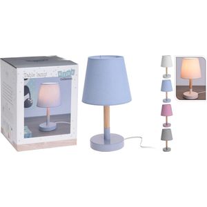 Home&Styling Tafellamp - Met lampenkap - Kinderlamp - Grijs