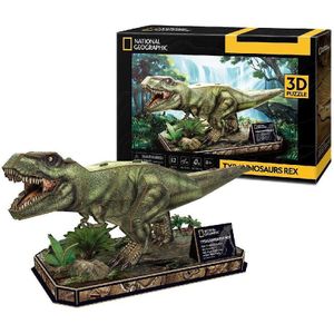 National Geographic Houten 3D Puzzel Tyrannosaurus Rex (52 Stukjes)
