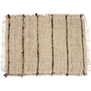 The Oh My Gee Placemat - Set van 4 - Zwart beige