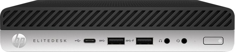 HP EliteDesk 800 G4 Intel® Core™ i5 i5-8500 8 GB DDR4-SDRAM 256 GB SSD Windows 10 Pro Mini PC Zwart, Zilver