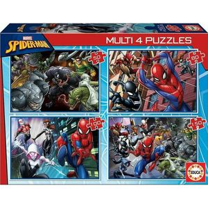 Set van 4 Puzzels Spiderman Educa 18102 380 Onderdelen