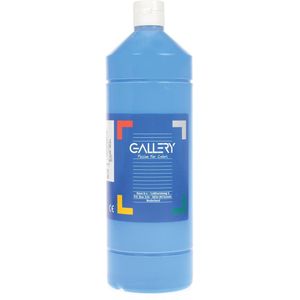 Gallery plakkaatverf, flacon van 1 l, blauw