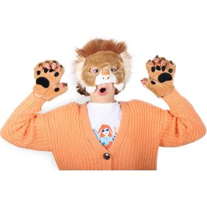 Wild & Soft Verkleedset Leeuw - Masker, staart en handschoenen