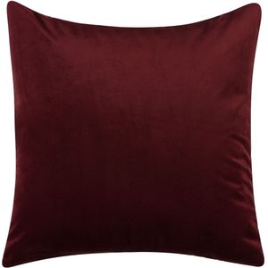 CALLA - Sierkussen set van 2 - Rood - 45 x 45 cm - Fluweel