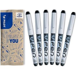 Pilot V-PEN Vulpen flow pack - Zwart - 6 stuks