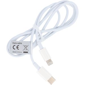 USB-C datakabel geschikt voor USB TYPE C USB-C naar iPhone wit voor iPhone 11, 12, X, XS, XR