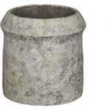 PTMD Nimma Grey Cement Pot Wide Top Round L