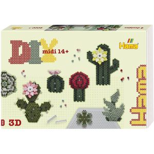 Hama Strijkkralen DIY Midi 3D Art Succulents 6000 Stuks