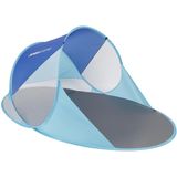 Pop-up strandtent - blauw - zelfuitklappend - 190x120x90/70cm