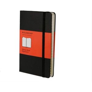 Moleskine adresboek Pocket hardcover zwart - Zwart / 9 x 14 cm / Papier, 70 gsm, zuurvrij, ivoorkleurig