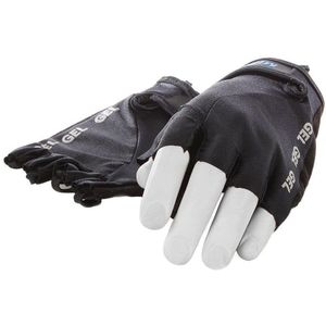 Lycra handschoen Mirage met gelpads maat  S - zwart/zwart