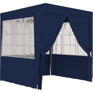 VidaXL Professionele Partytent 2x2m Blauw - Zijwanden 90 g/m²