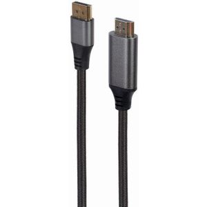 Gembird - Gembird Premium Series DisplayPort Male naar HDMI Male 4K V1.2 Kabel 1.8m