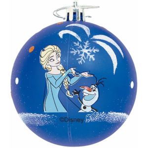 Kerstbal Frozen Memories 6 Stuks Blauw Wit Plastic (Ø 8 cm)