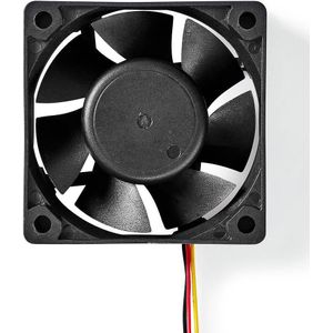 Nedis DC-ventilator DC-ventilatorgrootte: 60 mm 3-pins 32,3 dBA Zwart - CPU waterkoelers - Zwart