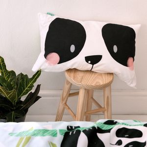 Happy Friday Cushion cover Panda Garden 50x30 cm Multicolor