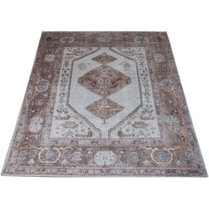 Veer Carpets Vloerkleed Karaca Brown 08 - 70 x 140 cm
