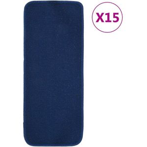 vidaXL-Trapmatten-15-st-anti-slip-rechthoekig-60x25-cm-marineblauw