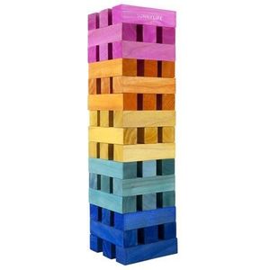 Sunnylife - Outdoor Games Mega Jenga Toren - Multicolor / Hout