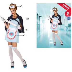 Kostuums voor Volwassenen Verpleegster Multicolour (4 Onderdelen) (4 pcs) Maat XL