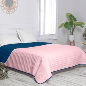 Happy Friday Bedspread Dash 270x260 cm (Superking) Pink/navy