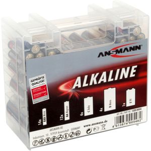 Ansmann Alkalinebatterij set met doos 35-delig zwart 1520-0004